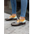 cheap Women&#039;s Oxfords-Women&#039;s Multicolor Brogue Oxford Shoes with Chevron Pattern and Contrasting Faux Leather Panels – Vintage-Inspired Lace-Up Flats