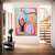 cheap Landscape Paintings-Large hand painted colorful Abstract Painting handmade wall art  Colorful oil painting Wall Art Large Modern Decor Abstract Art Multicolour Painting Vibrant pablo picasso style oil painting Artwork
