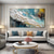 cheap Landscape Paintings-Handmade 3D Ocean oil painting handmade Wall Art Blue Huge Wave Oil Painting On Canvas Handpainted Sea Waves 3D Textured Abstract Painting Beach Landscape Sky oil painting for Living Room bedroom