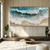 ieftine Picturi cu Peisaje-pictura în ulei de ocean albastru pictura cu textura 3d pictată manual pe pânză pictura minimalistă de ocean albastru pictura pe val de mare arta de perete wabi-sabi arta morden decor de perete pentru