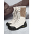 baratos Botas de neve e inverno-botas de neve femininas de inverno com cadarço - botas impermeáveis e isoladas com forro de pele sintética para aventuras ao ar livre