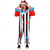 cheap Carnival Costumes-Circus Joker Clown Carnival Costume Outfits Costume Jumpsuit Kid&#039;s Boys Girls&#039; Cosplay Costume Performance Party Halloween Carnival Mardi Gras Easy Carnival Costume