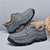 cheap Semi-Formal-Men&#039;s Brown Faux Leather Hiking Shoes with Lace-Up Closure - Comfortable and Durable Perfect for Outdoor Adventures