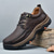 cheap Semi-Formal-Men&#039;s Brown Faux Leather Hiking Shoes with Lace-Up Closure - Comfortable and Durable Perfect for Outdoor Adventures