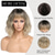 cheap Synthetic Trendy Wigs-Wigs for Women Short Wavy Wig with Bangs Wig with Dark Roots Medium Length Natural Synthetic Hair for Daily Party&amp;amp Cosplay