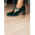 ieftine Semi-formal-pantofi de damă din catifea verde Mary Jane cu toc bloc cu cataramă fluture – încălțăminte elegantă de inspirație vintage pentru ocazii speciale