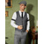 cheap Outfits-Retro Vintage Roaring 20s 1920s Outfits Waistcoat Accessories Set Gentleman Gangster Men&#039;s Carnival Costume 8 PCS Christmas Halloween Carnival Masquerade Cocktail Party Theme Party Adults&#039; Cravat