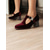 ieftine Semi-formal-pantofi de damă din catifea verde Mary Jane cu toc bloc cu cataramă fluture – încălțăminte elegantă de inspirație vintage pentru ocazii speciale