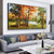 cheap Landscape Paintings-Handmade Oil Painting Canvas Wall Art Decoration Modern Beautiful Maple Forest Scenery for Living Room Home Decor Rolled Frameless Unstretched Painting