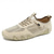 cheap Men&#039;s Sneakers-Men&#039;s Tan Suede Athletic Shoes with Breathable Mesh Panels – Lightweight Casual Outdoor Footwear for Comfort and Style