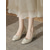 abordables Madre de la Novia/Novio-Zapatos de tacón cuadrado para madre de la novia, elegantes tacones para invitadas de boda para ceremonia y recepción, sin cordones, varios colores