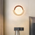 cheap Indoor Wall Lights-Wabi-sabi Yellow Limestone Wall lamp Milky White Glass Lampshade Natural Stone Wall lamp Indoor Retro Circular Marble Wall Lamp 110-240V 20W