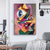 cheap Oil Paintings-Handpaint Pop Art Beautiful Modern Abstract Cubism People Portrait Paintings Canvas Painting Wall Art Home Decor No Frame