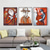 cheap Oil Paintings-3 Pieces Hand-painted Abstract Picasso Man Playing Musical Instrument Handmade Grace Woman Oil Painting on Canvas Nordic Jazz Violin Home Decor Modern Rolled Canvas (No Frame)