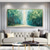 cheap Landscape Paintings-3D Green Forest Painting canvas hand painted wall art tree canvas abstract painting autumn painting handmade Narrow wall decoroversize Large Abstract Blue Wall Decor tree landscape paintings