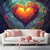 preiswerte Hochzeit-Hochzeitsdekorationen Hintergrund Foto-Wandbehang großer Teppich Kunst Wanddeko Decke Vorhang Heim Schlafzimmer Wohnzimmer Dekoration Herz