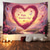 preiswerte Hochzeit-Hochzeitsdekorationen Hintergrund Foto-Wandbehang großer Teppich Kunst Wanddeko Decke Vorhang Heim Schlafzimmer Wohnzimmer Dekoration Herz