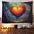 preiswerte Hochzeit-Hochzeitsdekorationen Hintergrund Foto-Wandbehang großer Teppich Kunst Wanddeko Decke Vorhang Heim Schlafzimmer Wohnzimmer Dekoration Herz