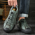 preiswerte Sneaker für Herren-braune Freizeit-Sneaker aus Kunstleder für Herren mit verstellbaren elastischen Schnürsenkeln – strapazierfähige, rutschfeste Sohle, bequeme Passform für den Alltag