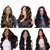 cheap Human Hair Lace Front Wigs-13x4 Body Wave Lace Front Wigs Human Hair Pre Plucked 150 Density Glueless HD Lace Frontal Wigs Human Hair Bleached Knots Brazilian Virgin Human Hair Wigs for Women Black Wig