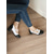 cheap 1950s-Women&#039;s Black and White Vintage Mary Jane Heels – Retro Style Block Heel Dress Shoes for Special Occasions