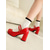 olcso Mary Jane cipők-női retro duplapántos mary jane sarkú cipő - lakkbőr blokksarkú cipő a vintage ihletésű ruhákhoz