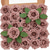 cheap Artificial Plants &amp; Flowers-25pcs/set Artificial Flowers Wedding Decoration Rose Bouquets Valentine&#039;s Day Gift Real Looking Ivory Foam Fake Roses with Stems for DIY Wedding Bouquets White Bridal