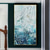 cheap Floral/Botanical Paintings-3D Blue Abstract Painting handmade canvas wall art  canvas painting abstract Narrow wall decoration oversize Large Abstract Blue oil painting Wall Decoration