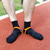 billiga herrstrumpor-Herr 2 par Multipack Socka Crew strumpor Löparstrumpor Vardagliga strumpor Svart Blå Färg Rand Sport &amp; Utomhus Dagligen Semester Grundläggande Medium Vår Höst Mode Ledigt