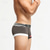 baratos Moda Íntima para Homem Confortável-Homens 1 pc Cueca Boxer Boxers Patchwork Elastano Respirável Macio Confortável Bloco de cor Letra Cintura Média Preto Branco