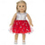 cheap Dolls-2 pcs American Doll Clothes Gift for 18 inch Doll Clothes and Accessories Including Coat and Dress(WITHOUT DOLL)