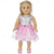 cheap Dolls-2 pcs American Doll Clothes Gift for 18 inch Doll Clothes and Accessories Including Coat and Dress(WITHOUT DOLL)