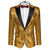 cheap Tops-Retro Vintage 1980s Shiny Metallic Tuxedo Suits &amp; Blazers Disco Sequins Men&#039;s Carnival Costume Christmas Halloween Carnival Cocktail Party Theme Party Pride Parade Adults&#039; Coat