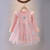 ieftine Rochii Casual-Copii Fete Rochie Fulg zăpadă Emoji Manșon Lung În aer liber Petrecere Dantelă Elegant Modă Zilnic Poliester Lungime Genunchi Rochie casual Toamnă Iarnă 4 ani + Roz Îmbujorat Albastru Deschis