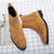 cheap Men&#039;s Boots-Men&#039;s Classic Tan Suede Chelsea Boots with Elastic Panels - Comfortable Slip-On Ankle Boots for Casual and Formal Occasions