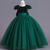 abordables Vestidos con estampado floral-Vestido de Niña Florista niños Chica vestido de princesa Rendimiento Boda Fiesta Elegante Hermosa Lentejuelas Malla Color sólido Manga Corta Cuello Barco Rosa Rojo 4 años +