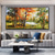 cheap Landscape Paintings-Handmade Oil Painting Canvas Wall Art Decoration Modern Beautiful Maple Forest Scenery for Living Room Home Decor Rolled Frameless Unstretched Painting