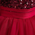 abordables Vestidos con estampado floral-Vestido de Niña Florista niños Chica vestido de princesa Rendimiento Boda Fiesta Elegante Hermosa Lentejuelas Malla Color sólido Manga Corta Cuello Barco Rosa Rojo 4 años +