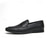 preiswerte Halbformell-braune Pennyloafer aus Kunstleder für Herren mit gewebtem Obermaterial und Gummisohle – bequem und stilvoll für Business-Casual- oder Smart-Casual-Outfits
