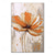 cheap Floral/Botanical Paintings-Handmade Oil Paintings Canvas Wall Art Decoration Modern Abstract Orange Flower for Home Decor Rolled Frameless Unstretched Painting