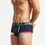 baratos Moda Íntima para Homem Confortável-Homens 1 pc Cueca Boxer Boxers Patchwork Elastano Respirável Macio Confortável Bloco de cor Letra Cintura Média Preto Branco