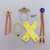 cheap Kids&#039; Pendants &amp; Necklace-7 pieces Kids Girls&#039; Gloves Hair Accessories Jewelry Set Tiara Active Sweet Party Birthday Snowflake Yellow Pink