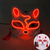 cheap 3D Night Lights-Carnival LED Fox Luminous Mask - Festival Party Light Up Decoration Prop, Internet Celebrity Live Streaming Gift AA Batteries Powered - 1PC