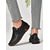 abordables Zapatillas sin cordones y mocasines de mujer-Mocasines de piel sintética con diseño floral verde y costuras hechas a mano para mujer | Perfectos para uso informal