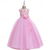cheap Flower Girl&#039;s Dresses-Flower Girl Dress Kid&#039;s Girls&#039; Princess Dress Performance Wedding Party Elegant Beautiful Mesh Solid Color Sleeveless Off Shoulder White Champagne 4 years+