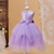cheap Flower Girl&#039;s Dresses-Flower Girl Dress Kid&#039;s Girls&#039; Princess Dress Performance Wedding Party Elegant Beautiful Sequins Mesh Solid Color Sleeveless Crew Neck Champagne Pink 4 years+