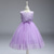 abordables Robes à Fleurs pour Filles-Robe de Demoiselle d&#039;Honneur Fille enfants Fille Robe de princesse Utilisation Mariage Soirée Elégant Magnifique Maille Couleur unie Sans Manches Col Ras du Cou Gris Rouge vin 4 ans et +