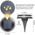 voordelige Pathway Lights &amp; Lanterns-led solar pad licht buiten ip65 waterdicht super helder schijflicht 17led tuin gazon pad patio landschap decoratie 4 stuks