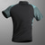 preiswerte Oberteile-Herren T-Shirt Wander-T-Shirt Ärmellos Viertelreißverschluss T-Shirt Muskelshirt Kurzarmhemd Außen Schnelltrocknend Training Weich Schweißableitend Sommer Frühling Spandex Polyester Patchwork Schwarz