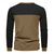 cheap Casual Henley Tee-Men&#039;s T Shirt Henley Shirt Henley Top Long Sleeve Solid Color Vintage Casual Patchwork Henley Outdoor Causal Casual Spring Fall Spring &amp;  Fall Black Green Light Blue Henley T-Shirt